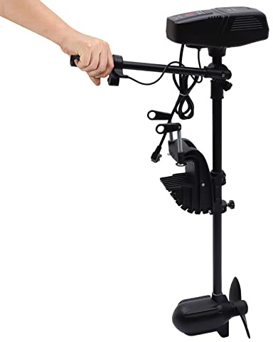 260lbs Thrust 48V Electric Trolling Motor with LED Display - Electric Fishing Boat Engine1400W Electric Outboard Motor 360° Rotatable for Inflatable Boats in Saltwater (260lbs Thrust, 48V, 1400W)