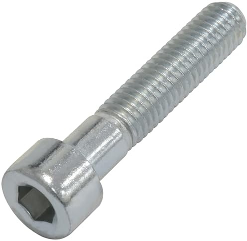 AERZETIX - C73949 - Satz von 5 Stück - Bolzen M8x40 - mit Innensechskantkopf - Ø8x40mm - DIN 912 - Klasse 8.8 - aus verzinktem Stahl - Heimwerkerbedarf - Werkzeug, Montage, Eisenwaren