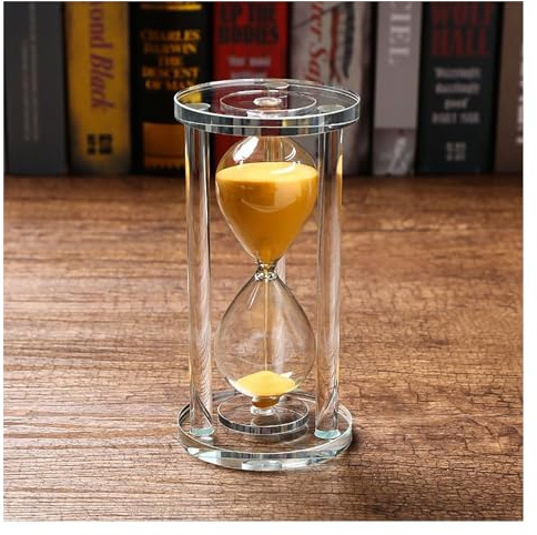 Purzen Timer a Clessidra, Timer a Clessidra da 15/30/60 Minuti, utilizzato per la Decorazione della casa Vintage, Decorazione dell'ufficio/scrivania, Regali di Nozze,d'oro,30 Minutes