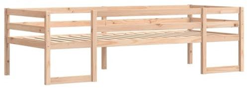 vidaXL Sängram för barnsäng 75x190 cm massiv furu, barnsäng, småbarnssäng, barnsängar, säng för barn, barn enkelsäng, småbarn sängram, barns enkelsäng
