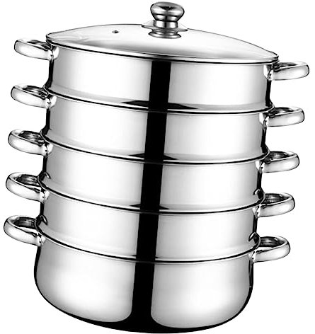 OQHAIR Food Steamer Asian Vegetables Large Stock Pot Large Soup Pot Cookware Pots Steamer Sets for Cooking Kitchen Accessories Multifunctional Stockpot Home Steamer Double Boiler Hot Pot