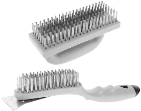 VANZACK 2stücke Grillreinigungsbürste Aus Edelstahl Grillbürste Mit Bequemer Griffform Grillreiniger Für Außenbereich Grillzubehör-werkzeug Für Grillschaber Und Rostreinigung