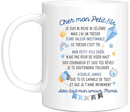 HALUMI Tasse mit Botschaft, originell, sehr lieber Mein kleiner Sohn, Ich liebe Dich unendlich, Geschenkidee für Familie, Geburtstag, Weihnachten, Valentinstag, Souvenir, Jungen, Herren, Keramik,