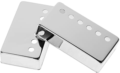 TOYANDONA 2 Stück Pickup Abdeckung Silber Humbucker Pickup Lampenschirm Federclip E Gitarren Pickups