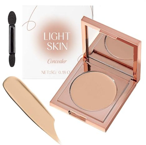 Colored Clay Eye Corrector and Concealer with Brush for Light Skin Tone - 5g