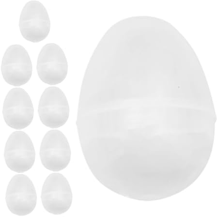 JOINPAYA 10pcs Plastic Easter Eggs Fillable Mini Open Design for Easter Basket Fillers Party Bag Fillers and Egg Hunt Decorations