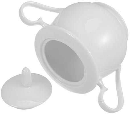 iplusmile Sucrier En Céramique 370 Ml Couvercle Hermétique – Récipient à Sucre à Café Cuisine Et Bureau – Sucrier Vintage Pour Plan De Travail – Contenant Pour Sucre Brun Et Bonbons