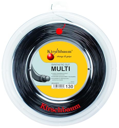 Kirschbaum Bobine 200 M Synthetic Gut Multi 1,30 Mm Noir, Schwarz