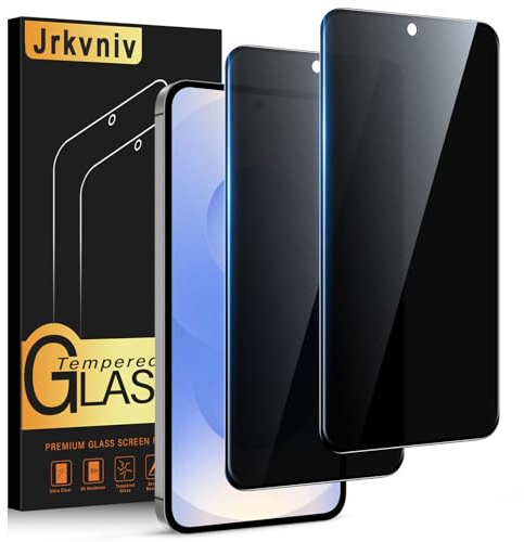 Jrkvniv Privacy Pellicola per Samsung Galaxy S26 Vetro Temperato Anti Spy Durezza 9H Vetrino Protettiva Anti-Graffio Senza Bolle Resistente Anti-Impronta Anti-Spia Protezione Schermo,2 Pezzi