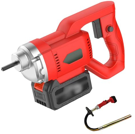 Vibratore Per Calcestruzzo Portatile - Motore Da 400 W Con Regolazione A 6 Velocità E Asta Vibrante Da 1,5 M - Include Due Batterie Da 25.000 MAh, Per Ponti E Costruzione Di Strade,A