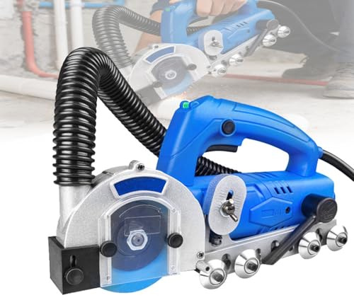 GQKVQ Professional Grout Removal Machine,9000r/min Tile Joint Cleaner Tile Joint Cleaning Machine,Floor DIY Regrouting,Tile Grout Remover Machine,with 100mm Blade