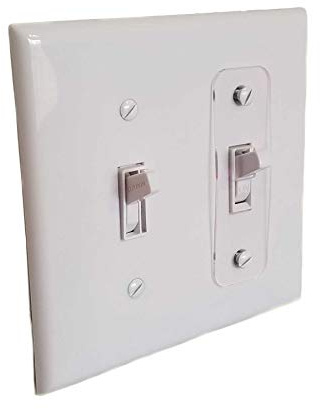 5pc Toggle Switch Plate Cover Lock, Child Protection, Sump Pump, HotTub, Indoor/Outdoor