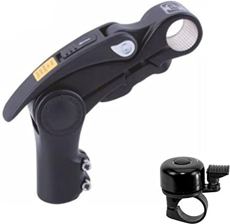 Lenkervorbau Promax Ahead Klemmung Ø 25,4 mm Neigungswinkel verstellbar von -10° bis +90° inkl. 1 x Fahrradklingel