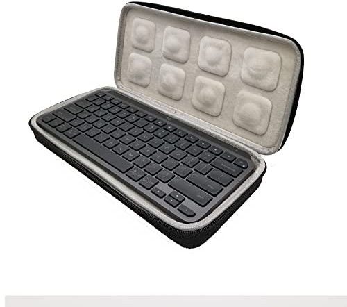MotuTech Hårt Portable Handväska för Logitech MX Keys Mini Trådlöst Tangentbordsskydd Skyddshölje Anti-Reptålig Antikollision