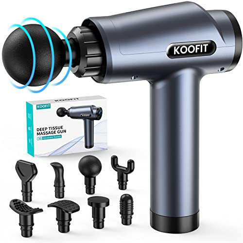 Massage Gun, Muscle Massage Gun Powerful Massage Gun Deep Tissue Massager, 30 Speeds 8 Heads, 3500RPM Quiet Electric Handheld Massagers for Whole Body Relax Pain Relief Back