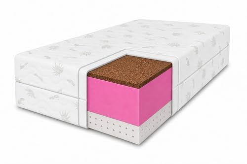 MARPUR Schaummatratze 80x200 Tango, H3/H4, Aloe Vera, Latex-Kokos, 20 cm | Matratze 80x200, Wendematratze, atmungsaktiv, hypoallergen