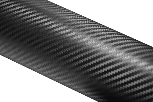 BKstuff BkWrapping Pellicola Adesiva per Auto Carbonio Nero Opaco 3D, Pellicola Rivestimento Protezione Adesiva, Car Sticker Wrapping (200cm x 150cm)