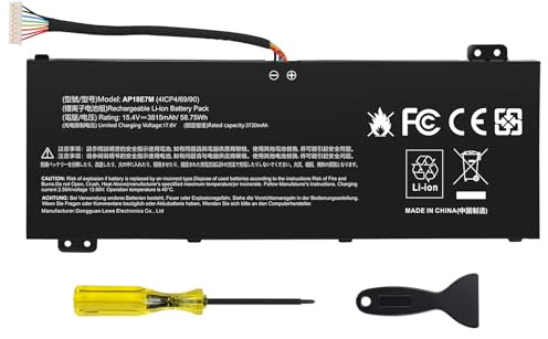 ASUNCELL 15.4V/58.75Wh AP18E7M AP18E8M Laptop-Akku für Acer Nitro 5 AN515-52 AN515-54 AN515-55 AN515-43 AN515-44 AN515-45 AN517-51 AN517-52,Nitro 7 AN715-51 A715-74 A715-74G Series