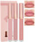 Matte Liquid Lip Gloss Set-3Pcs High Pigmented Lip Stain Tint, Long Lasting 24H Red Lipstick Waterproof Non-Stick Cup Velvet Lip Gloss, Smudge Proof Not Fade Lip Blam Makeup Gift Box for Women-Set a