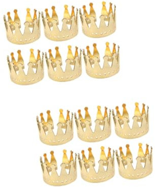 TOPBATHY 12 STK Krone Serviettenring Rustikales Desktop- Cafe cafing Dish Serviettenhalter Serviettenringe zarte Serviettenverschlüsse goldene Serviettenschnallen Hochzeit Gläser