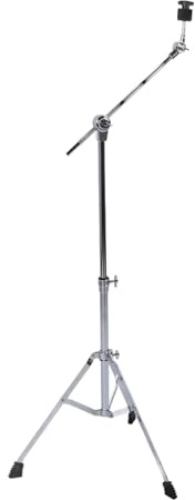 Boom-Beckenständer, Becken-Galgenständer mit Rutschfesten Gummifüßen, Höhenverstellbar 23,2-47,2 Zoll, Faltbarer Gerader Beckenständer, Drum-Hardware-Set