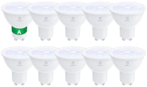 ANTELA GU10 LED Lampe 2,5W 450LM 6500K Kaltweiß, 10 Stück | 60W Halogenlampen Ersatz, Nicht Dimmbar, Energiesparlampe
