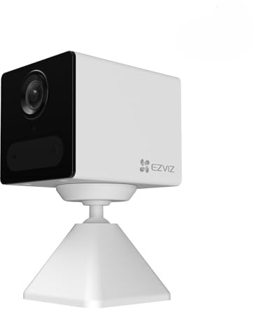 EZVIZ 2K 4G LTE Mini Battery Camera Indoor Wireless, 512GB Support, AOV Mode 24/7, No Subscription, App Control, 2.4GHz, AI Human Detection, Night Vision, Two Way Audio, Google Alexa Control(CB2 4G)