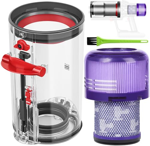 RUKHOOL V11 Contenitore Serbatoio Per Dyson V11 V15 Cestello Ricambi SV14 SV17 SV15 SV22 SV28 Polvere Raccogli Filtri Filtro Rifiuti Accessori Contenitori Cestino Pattumiera Bicchiere Secchio Cilindro