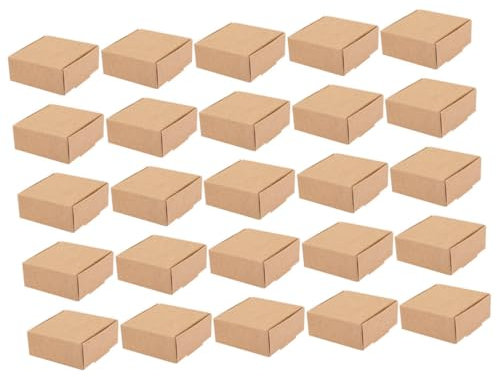 OFFSCH 25stücke Teiliges Versandkartons Aus Stabilem Kraftpapier Faltbare Versandverpackungen Aus Umweltfreundlichem Papier Für Kleine Artikel Langlebige Postversand-boxen Platzsparend Un