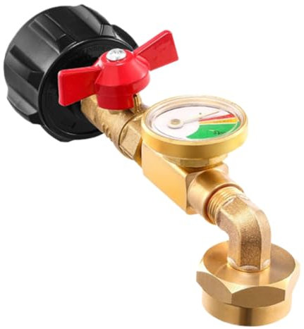 CIMAXIC Brass Construction Adapter Leak Detector for Safe Use Gas Pressure Meter