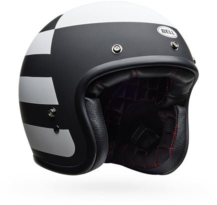 Bell Helmets Custom 500 – Mattschwarz/Weiß Parlor, Größe M