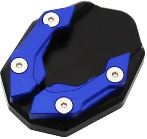 Ständerpolster Für Y&amaha NVX155 Für AEROX155 NVX 155 Für AEROX 155 Motorradzubehör CNC-Aluminium-Seitenständer Vergrößern Sie Die Platte Kickstand Extension Seitenständer(Blue a)