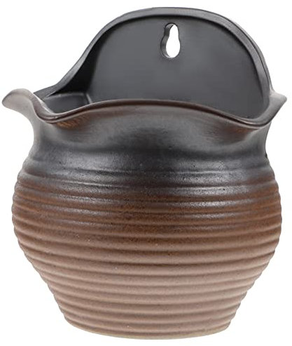 Abaodam Hängender Blumentopf Aus Keramik Sukkulenten Topf Für Garten Und Balkon Wandmontage Blumentopf Für Indoor Und Outdoor Pflanzen
