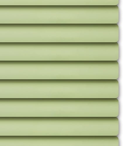 Aluminium Jalousien Plissee Jalousetten Horizontale Fenster Verdunkelungsrollo Seitenzugrollo 25.0 mm Lamellen Sonnenschutzrollos für Küche Büro(Green,W100cm x H120cm)