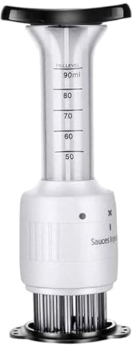 -Tender – Attrezzo, siringa per Alimenti marinata – siringa per Aghi per in Acciaio, Bistecca Tenderizer Injector per marinata