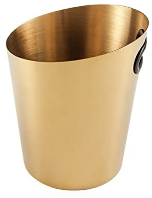 Fête Seau à Glace en Acier Inoxydable 5L Champagne et Vin Doré Seaux for Boissons Fêtes Bac à boissons