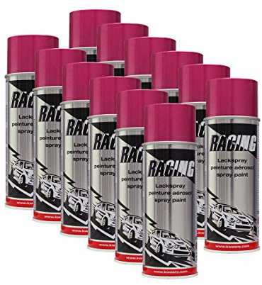 12x KWASNY 288 110 Auto-K Racing Lackspray rot metallic 400ml