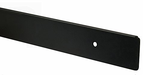 38mm-40mm Kitchen Worktop Finishing Profiles 6mm Radius Top & Bottom - Hand Finished - Diamond Black Finish (665mm Long Breakfast Bar End Cap)