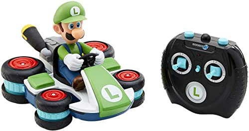 Mario Kart | Officiell licens | Fjärrstyrd bil med Luigi | Fjärrkontroll ingår | Anti-Gravity RC Racer | 360, drift, wheeling | 2 lägen | För Mario-fans | Från 4 år