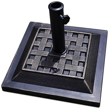 COSTWAY Sonnenschirmständer Marktschirmständer Balkonschirmständer Sonnenschirm Ständer bronzen für die φ38mm oder φ48mm Schirmstange