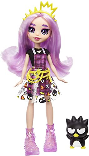 Mattel Hello Kitty Hello Kitty Badtz,Maru con Jazzlyn Muñeca con moda, mascota y accesorios de juguete