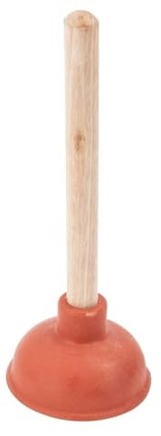 Sink Plunger Kitchen Sink Unblocker Heavy Duty Unblocking Effective Tool with 100mm (4 inch) Cup and 225mm (9 inch) Wooden Handle Drain Unblocker for Kitchen, Sink, Shower and Floor Drains,