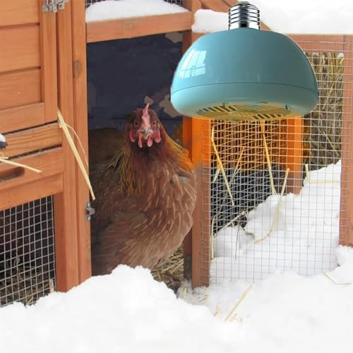NEZIH Hängende Hühnerstallheizung, sofort warme Brutapparat-Heizlampe, Haustierkäfigheizung for den Außenbereich, elektrische Tierhausheizungen for Hühner, Nutztiere und Haustiere im Stall
