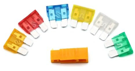 JENKEM 120 Teile/Satz 5A 10 A 15 A 20 A 25 A 30 A Standard Auto Mittelgroße Flachsicherung Fahrzeug Circut Stecker Mit Clip Halter Kits