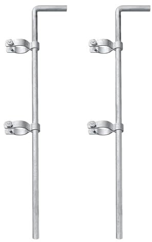 Amoskey Heavy Duty Drop Rod for Single or Double Gates - 1-3/8 x 32 (2 Pack) for Chain Link Fence