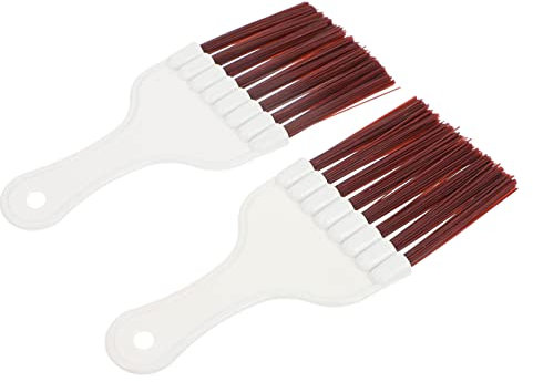 Mikinona Brosse à Fouet Portable 2pcs en Abs pour Nettoyage des Ailerons Condenseur de Climatiseur, pour Camping et Entretien des Unités de Climatisation