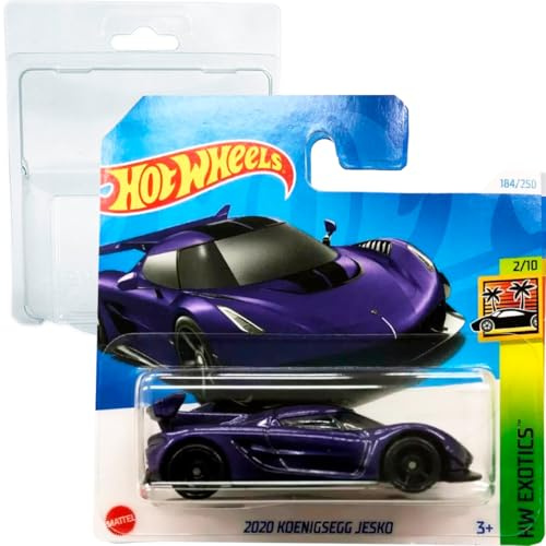 Hot Wheels 2020 Koenigsegg Jesko HW Exotics 2/10 (184/250) HTC21 Violett 2024 + Kurzkartenschutz Frikimonkey