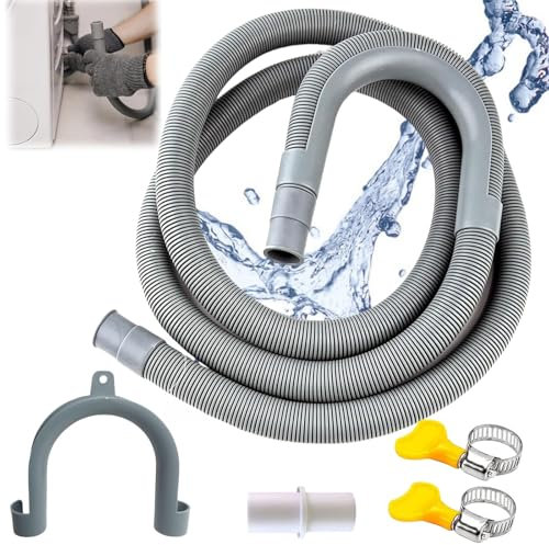 Manguera de drenaje de 3 metros para lavadora, extensión de manguera para lavavajillas