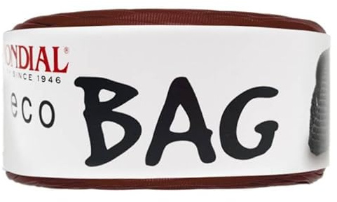 Mondial Eco Bag | FETTUCCIA ECOPELLE | Gomitolo di colore BORDEAUX Cod.605 | ideale per realizzazione borse, accessori, sottopiatti, cestini, bijoux | 300 grammi 135 metri