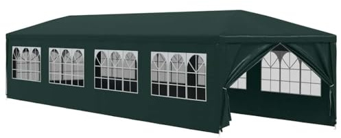 Tonnelle de Jardin, Tente de Réception Pavillon Barnum de Jardin 3x12 m Vert